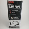 SPRI Adjustable 9 ft Covered Steel Cable Jump Rope, Black,