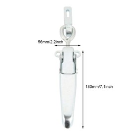 Artillery Metal Latch Clasp, Metal Buckle Latch Lock with Lock for Truck Trailer Clamp for Bodywork Hasp Door Bolt Stainless Steel Latch Stainless Steel