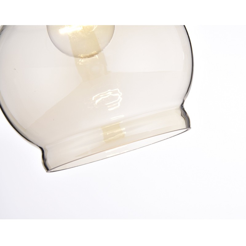 Jojospring Mariana Antique Black Mini Pendant with Cognac Round Glass