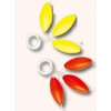 3 Pilot Floats/Beads Trout Floats Oval Set, Length: 4 X 8, Colour: Yellow