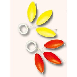 3 Pilot Floats/Beads Trout Floats Oval Set, Length: 4 X 8, Colour: Yellow