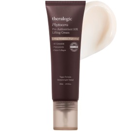 theralogic Phytocera Pro Antioxidant 10X Lifting Cream - Ceramide Skin Elasticity & Nutrition Moisturizer with Collagen, Hyaluronic Acid - Vegan and Dermatologically Tested, 1.69 oz.