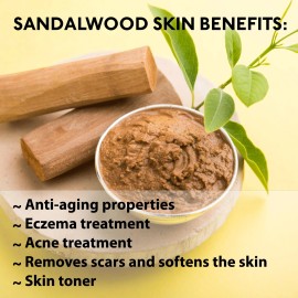 One With Nature Sandalwood Soap Bar Pack Of 3 Pure Natural Skin Cleaning Agent