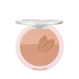 essence HELLO, GOOD STUFF! Matte & Glow Bronzing Powder, Nourishing, with Cocoa, No. 10 Cocoa-Cool, Multicoloured, 2 Brown Tones, Matte, Radiant, Vegan, Nanoparticle Free (9 g)