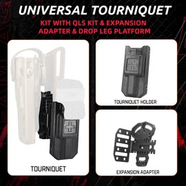 Tourniquet Holster with Tactical Extension Adapter, TQ Holder for Gun Holster Adapter, Right Hand