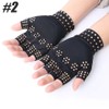 2-Pack Fingerless Compression Glove Pairs with Magnetic Dot Design, Unisex