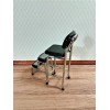 Dollhouse Retro Step Stool Tall Chair 1950s Style Black 1:12