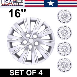 vool2807 Premium Replica 16in Wheel Cover Silver Hubcap For Toyota Camry 2012-2014
