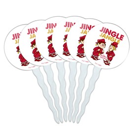 Year Without a Santa Claus Jingle Jangle Cupcake Picks Toppers Decoration Set of 6