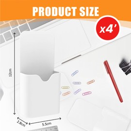 Yewseas 4pcs Magnetic Pen Holder, Magnetic Pencil Holder, Pencil Holder, Magnetic Marker Holder, Storage Box for Fridge Office Storage Compartment