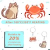 152 Pcs Shrinky Plastic Sheets Kit, Shrink Paper Keychain Kit