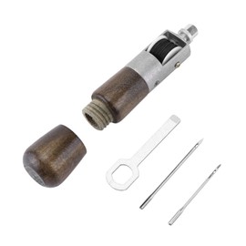 Sewing Awl Kit DIY Leather Sewing Tool Sewing Kit Lock Stitch Awl + 2 Needles + Wrench
