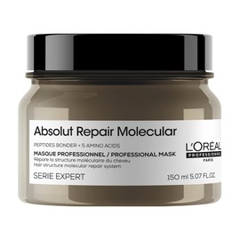 L'Oréal Professionnel Mask for Structure-Damaged Hair, Molecular Deep Repair for More Suppleness, with Peptide Bonders and 5 Amino Acids, Expert Series, Absolut Repair Molecular Mask, 150 ml