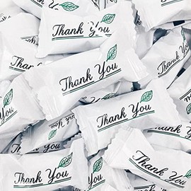 Candy Envy - Thank You Buttermints - 10 Bags Casepack with Approximately 100 Mint Per Bag - Party Candy Mint Favors