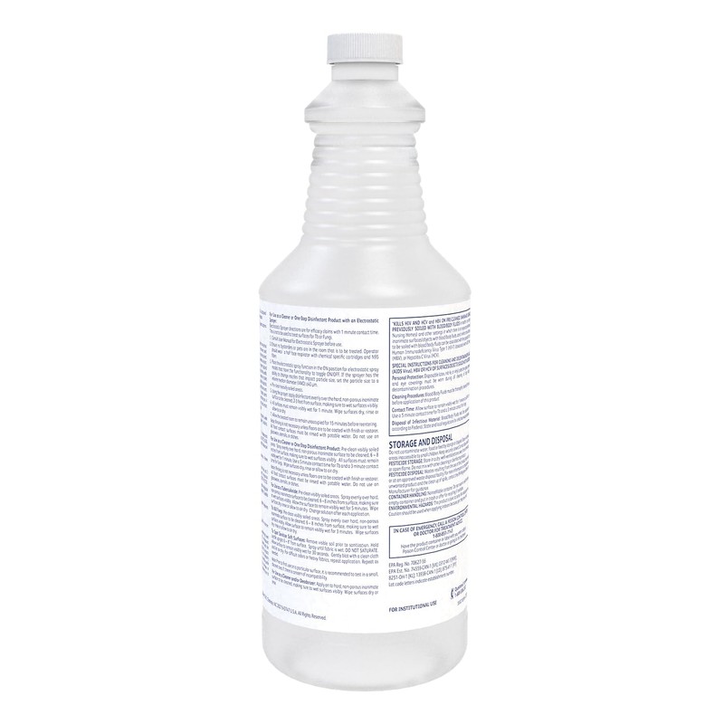 Oxivir Diversey 4277285 Tb Liquid Disinfectant Cleaner, Hospital Grade Accelerated