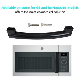 HaeKap Upgraded WB15X10278 AP5790517 Black Microwave Door Handle Support for GE Hotpoint Microwave Replaces 261300714902 3025557 PS8754175