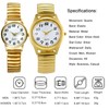 JewelryWe Mens Womens Ultra Thin Easy Reader Watch with Elastic