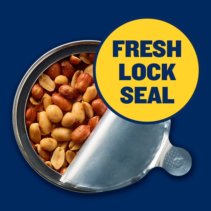 PLANTERS Redskin Spanish Peanuts, Roasted Salted Peanuts, Plant Based Protein