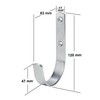 VORMANN Wall Hooks, Coat Hooks, Tool Hooks, Garage Hooks, Weather-Resistant,