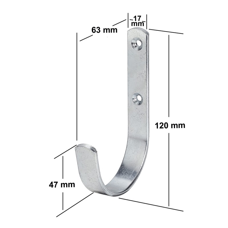 VORMANN Wall Hooks, Coat Hooks, Tool Hooks, Garage Hooks, Weather-Resistant,