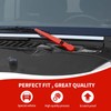 RAZPOY JK Windshield Wiper Blade Trim, 3PCS Front & Rear
