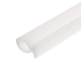 METALLIXITY Bulb Type Window Weatherstrip (7mmx5Meter) 1Pcs, Silicone T-Slot Mount Seal Strips Fits 6mm - for Home Door Window, White