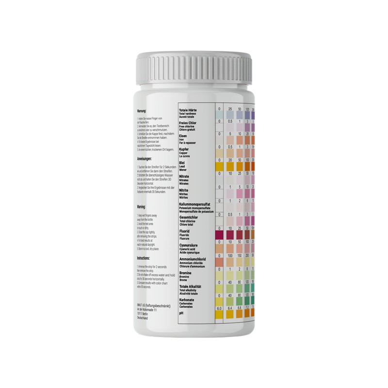 16-in-1 Drinking Water Test Strips – Water Tester Pack of