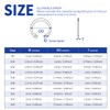 160PCS Metric 304 Stainless Steel C-Clips Internal Retaining Ring Assortment