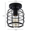Create for Life® Industrial Vintage Flush Mount Ceiling Light,Rustic Metal
