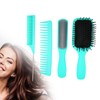 4Pcs Hair Brush Set Paddle Detangling Hair Brush Nine Rows