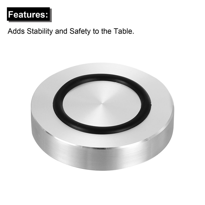 uxcell M8 Thread 45mm / 1.8" Dia 8mm Thick Aluminum