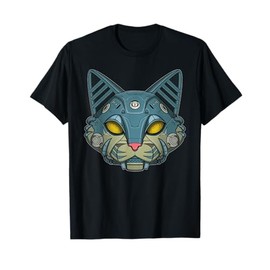 Robot cat head art for lovers of Technology Robotics Science Men Women Kids T-Shirt