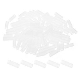 PATIKIL 3.2mm ID x 5mm OD x 14mm L Round Spacers Washers, 100 Pack Nylon Standoff Gaskets for M3 Hardware Screws Bolts for 3D Printer Electrical Outlet, White