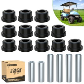 10L0L Complete Rear Leaf Springs & Shackles Bushing Sleeve kit for Club Car Precedent 2004-up Golf Cart, Replace OEM 102506601 102506301 102506401