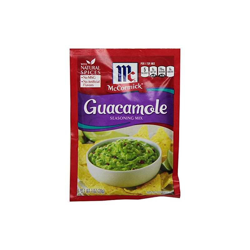 McCormick GUACAMOLE Seasoning Mix 1oz. (9 Packets)