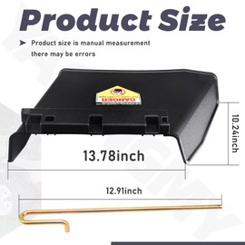 YAQINGMY 109-5151 Deflector Chute Compatible with Exmark Toro and Most Models of Lawn Mowers Also for Quest, Pioneer, Metro, Turf Tracer, HP, E & S Series