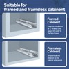 ToBeGreat 1 Pair Undermount Soft Close Drawer Slides 9 Inch