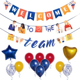 Pirese Welcome To The Team Banner, Welcome Banner Decorations, Welcome to the Team Decorations Office Party | Employee Appreciation Banner | Welcome Banner for Office | Welcome Decorations for Office