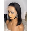 Straight Human Hair Bob Wig, 12 inches, 30 cm, 13x4