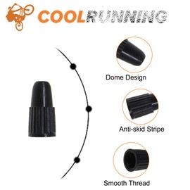 OUGER Presta Valve Caps Black,Plastic Bike Dust Caps Tire - Bicycle Presta/French Valve stem Cover for MTB Mountain/Road Bikes, Bike Accessories,Outdoors(20 Pack)