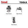 Freud 50-102: 1/2" (Dia.) Top Bearing Flush Trim Bit
