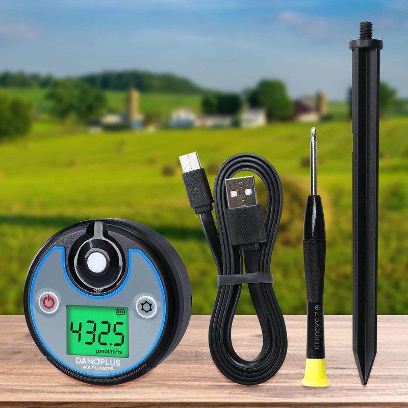 PAR Meter 2 in 1 PAR DLI Meter with Data