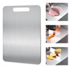 100% Pure Titanium Cutting Board,Ultra-thin Stainless Steel Non-stick Cutting Board,Double-sided