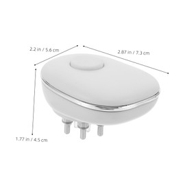 BIUDECO Scalp Massage Fluid Guide Comb Essential Oils Head Applicator Hair Oil Applicator Bottle Hair Applicator Bottle Scalp Oil Bottle Scalp Applicator Tool White Nickel-plated Copper