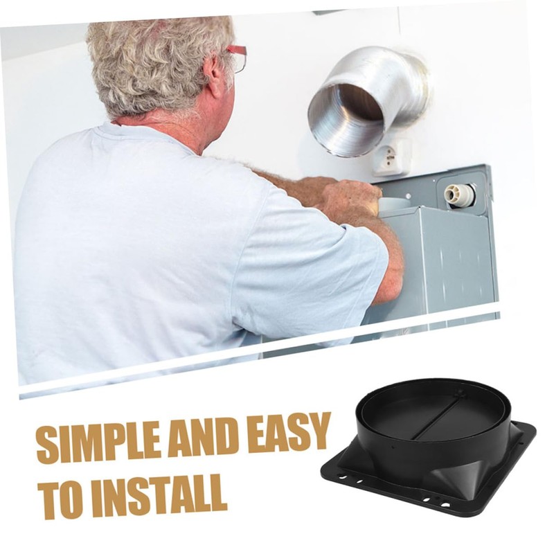 WOONEKY Hood Exhaust Fan Damper Check Valve Simple Installation Kitchen