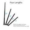 Helonge Reusable Zip Ties, 100 Pcs Assorted Fastening Cable Zip