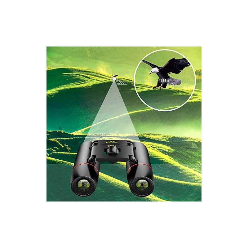 POLDR Small Pocket 12X25 Binoculars Compact Adults, Mini Kids Binoculars