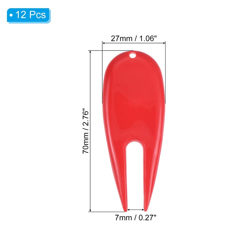 PATIKIL Golf Divot Tool, 12 Pack Plastic Golf Repair Tool