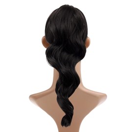Beachwave Pony Tail Hair Extensions Synthetic Ready to Wear by Rene of Paris - Black