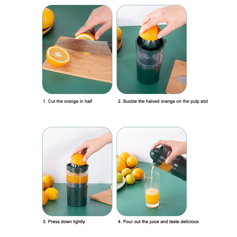 Mini Juicer Green Household Press Juicing Machine Extra 30% Juice